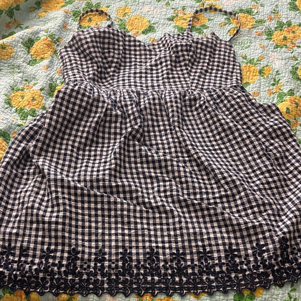Draper James Floral Embroidered Dress